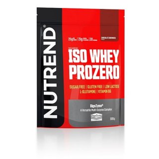 Nutrend ISO WHEY PROZERO 500g Chocolate Brownie