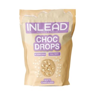 Inlead Choc Drops 150 g White Chocolate