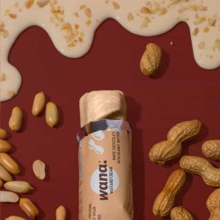 WaNa Food Protein Riegel Weisse Schokolade mit Erdnussbutter-F&uuml;llung